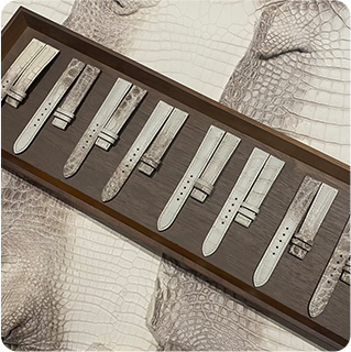 Custom crocodile leather watch straps for OEM clients