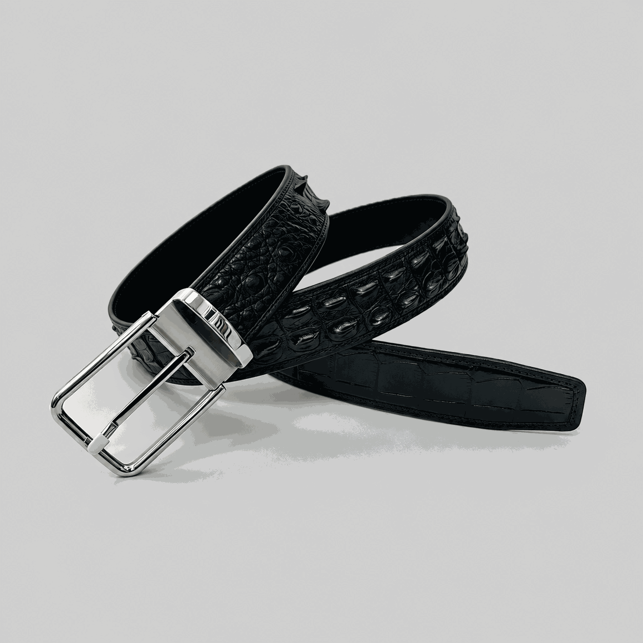 Custom leather replacement belt reference style 4