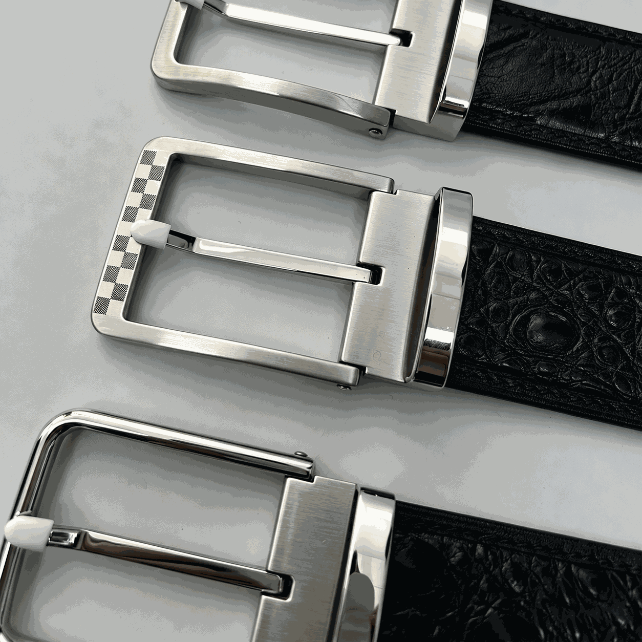 Custom leather replacement belt reference style 2